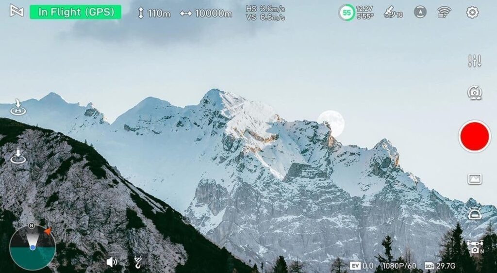fimi x8 pro interface app